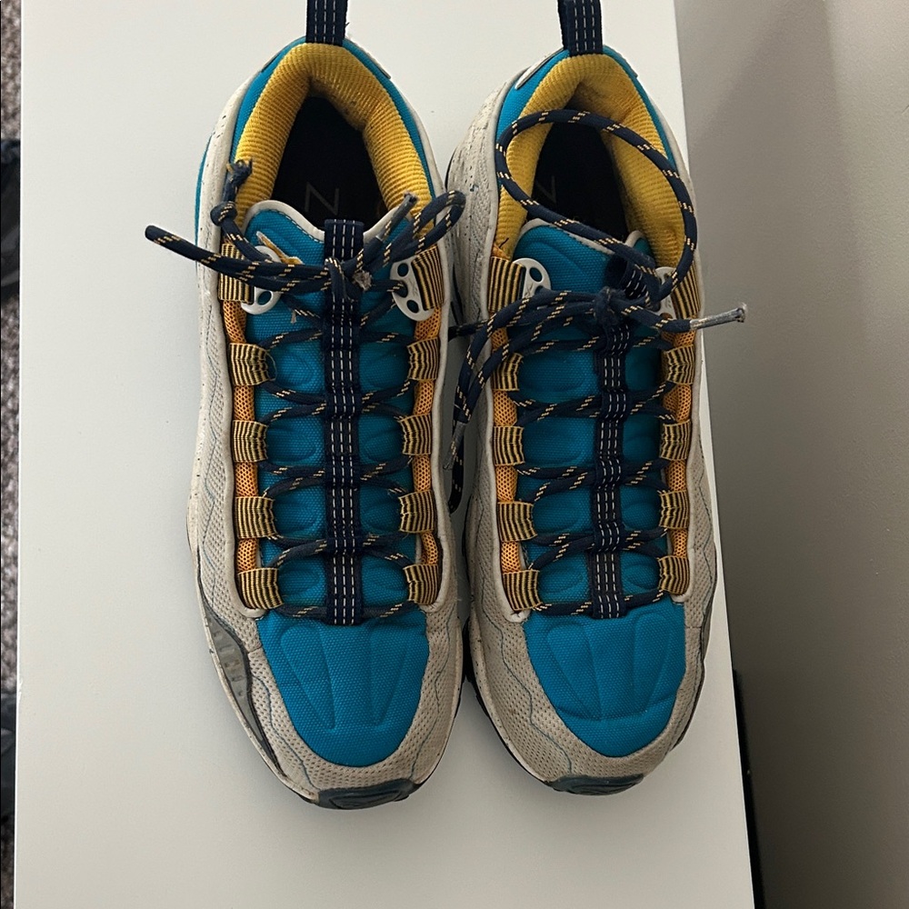 Reebok Men's Sneakers in Teal, Yellow, and White